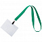 Лента для бейджа Neckband, зеленый с логотипом в Балашихе заказать по выгодной цене в кибермаркете AvroraStore