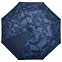 Складной зонт Gems, синий с логотипом в Балашихе заказать по выгодной цене в кибермаркете AvroraStore