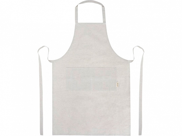 Pheebs 200 g/m² recycled cotton apron, серый яркий с логотипом в Балашихе заказать по выгодной цене в кибермаркете AvroraStore