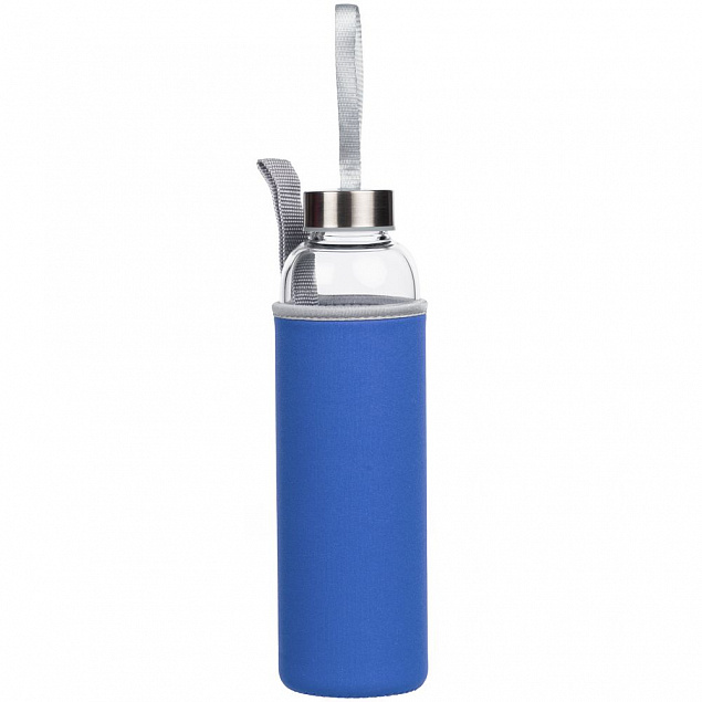 Бутылка для воды Sleeve Ace, синяя с логотипом в Балашихе заказать по выгодной цене в кибермаркете AvroraStore