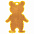 Пешеходный светоотражатель «Мишка», неон-желтый с логотипом в Балашихе заказать по выгодной цене в кибермаркете AvroraStore