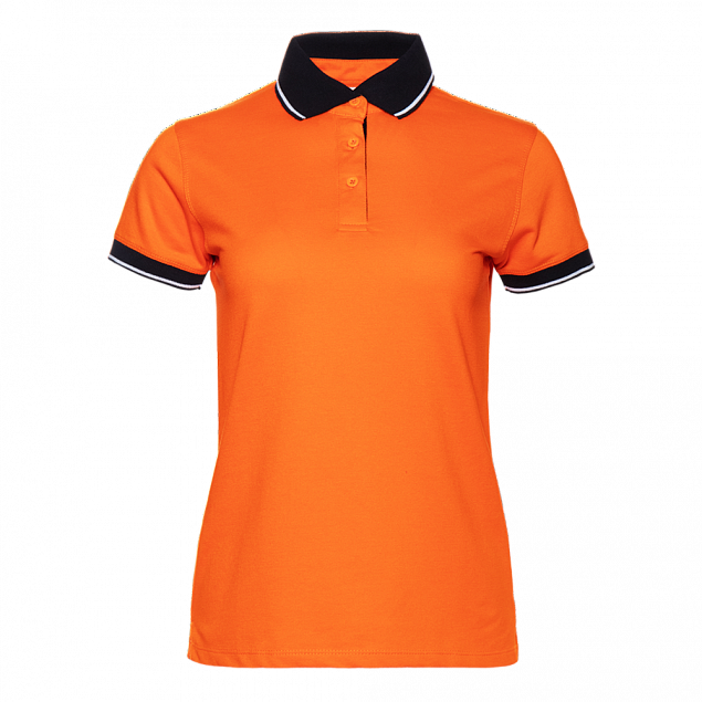 Рубашка поло StanContrastWomen Оранжевый с логотипом в Балашихе заказать по выгодной цене в кибермаркете AvroraStore
