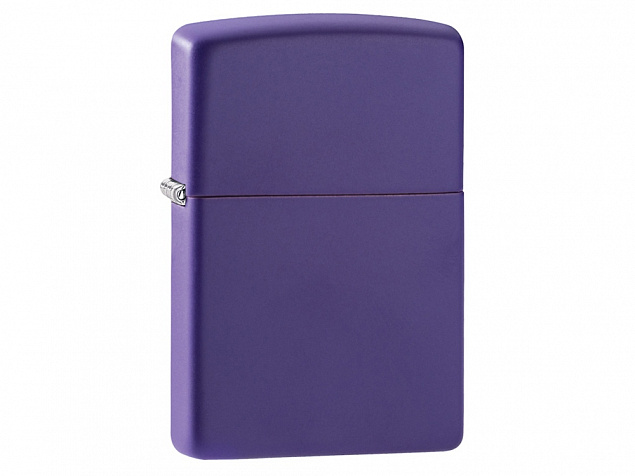 Зажигалка ZIPPO Classic с покрытием Purple Matte с логотипом в Балашихе заказать по выгодной цене в кибермаркете AvroraStore