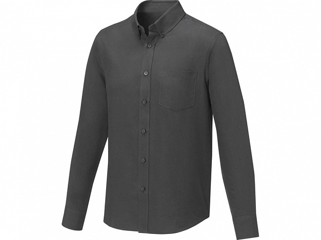 Pollux Мужская рубашка с длинными рукавами, storm grey с логотипом в Балашихе заказать по выгодной цене в кибермаркете AvroraStore