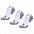 Набор из 3 пар спортивных женских носков Monterno Sport, красный фиолетовый и розовый с логотипом в Балашихе заказать по выгодной цене в кибермаркете AvroraStore
