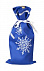 Чехол для шампанского «Снежинки», синий с логотипом в Балашихе заказать по выгодной цене в кибермаркете AvroraStore
