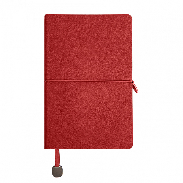 Ежедневник недатированный Fusion, А5, красный, кремовый блок, красный срез с логотипом в Балашихе заказать по выгодной цене в кибермаркете AvroraStore