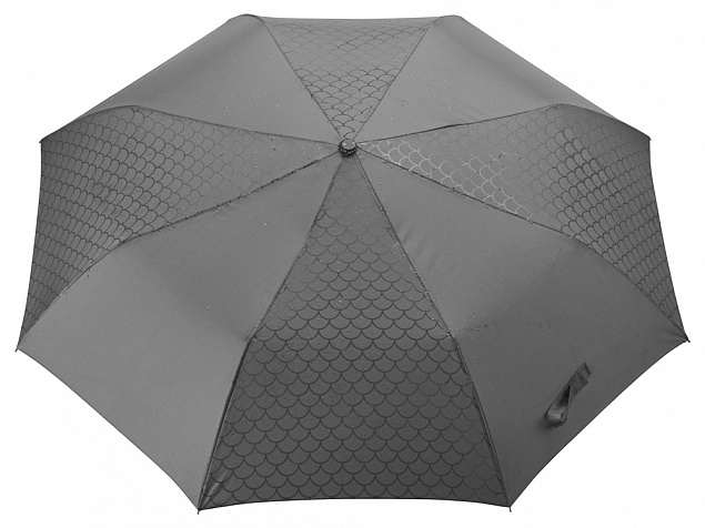 Зонт-полуавтомат складной Marvy с проявляющимся рисунком, серый с логотипом в Балашихе заказать по выгодной цене в кибермаркете AvroraStore