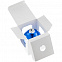 Елочный шар Finery Gloss, 8 см, глянцевый синий с логотипом в Балашихе заказать по выгодной цене в кибермаркете AvroraStore