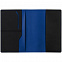 Обложка для паспорта Multimo, черная с синим с логотипом в Балашихе заказать по выгодной цене в кибермаркете AvroraStore
