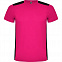 Спортивная футболка DETROIT мужская, ФУКСИЯ/ЧЕРНЫЙ XL с логотипом в Балашихе заказать по выгодной цене в кибермаркете AvroraStore