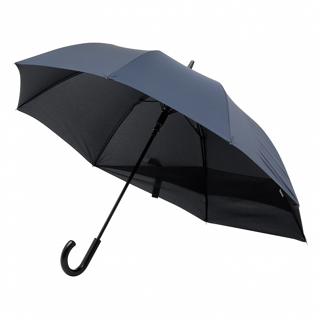 Зонт-трость Dune, синий с логотипом в Балашихе заказать по выгодной цене в кибермаркете AvroraStore