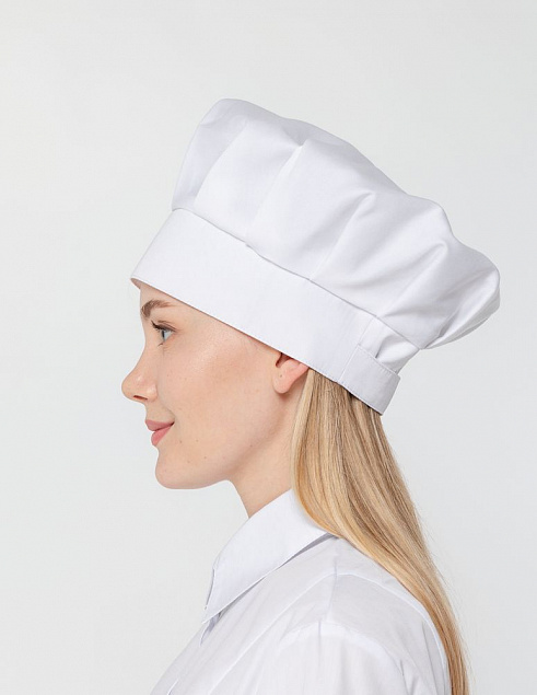 Колпак поварской Cookery, белый с логотипом в Балашихе заказать по выгодной цене в кибермаркете AvroraStore