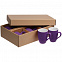 Набор кружек Good Morning c покрытием софт-тач, фиолетовый с логотипом в Балашихе заказать по выгодной цене в кибермаркете AvroraStore