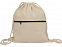 Рюкзак-мешок хлопковый «Lark» с цветной молнией с логотипом в Балашихе заказать по выгодной цене в кибермаркете AvroraStore