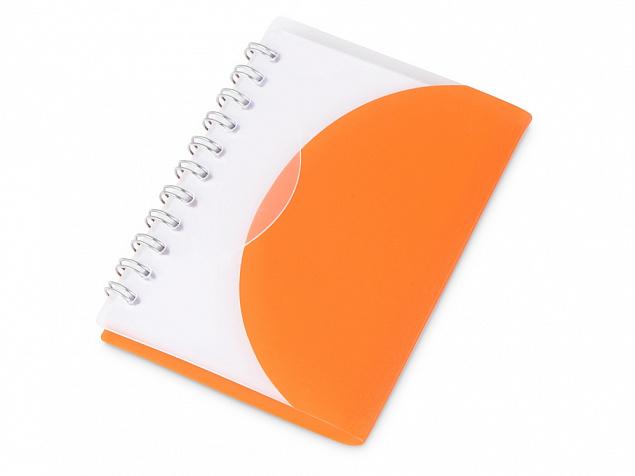 Блокнот А7 Post, оранжевый с логотипом в Балашихе заказать по выгодной цене в кибермаркете AvroraStore