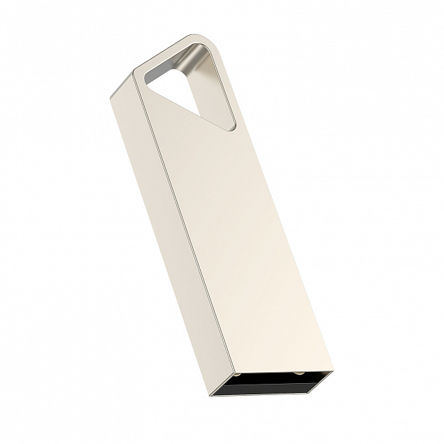 USB flash-карта SPLIT (16Гб), серебристая, 3,6х1,2х0,5 см, металл с логотипом в Балашихе заказать по выгодной цене в кибермаркете AvroraStore