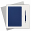 Подарочный набор Spark, синий (ежедневник, ручка) с логотипом в Балашихе заказать по выгодной цене в кибермаркете AvroraStore