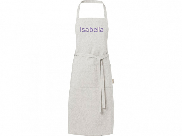 Pheebs 200 g/m² recycled cotton apron, серый яркий с логотипом в Балашихе заказать по выгодной цене в кибермаркете AvroraStore