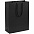 Пакет бумажный Porta XL, черный с логотипом в Балашихе заказать по выгодной цене в кибермаркете AvroraStore