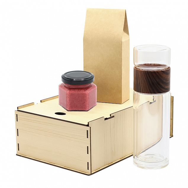 Подарочный набор Ченз, (черный чай, мед с фундуком и какао) с логотипом в Балашихе заказать по выгодной цене в кибермаркете AvroraStore