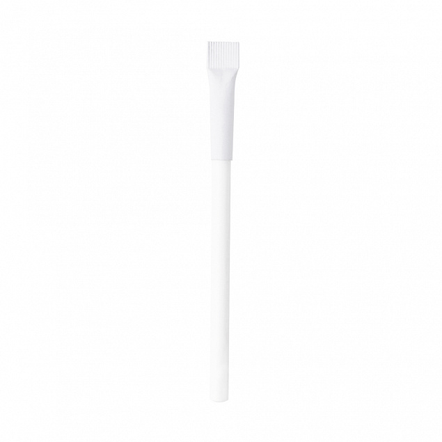 Ручка картонная Greta с колпачком - Белый BB с логотипом в Балашихе заказать по выгодной цене в кибермаркете AvroraStore
