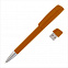 Ручка с флеш-картой USB 8GB «TURNUSsoftgrip M», оранжевый с логотипом в Балашихе заказать по выгодной цене в кибермаркете AvroraStore