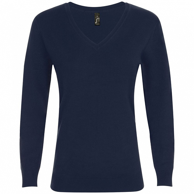 Пуловер женский Glory Women, темно-синий с логотипом в Балашихе заказать по выгодной цене в кибермаркете AvroraStore