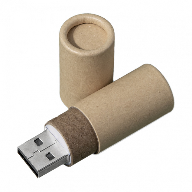 USB flash-карта TUBE (8Гб), натуральная, 6,0х1,7х1,7 см, картон с логотипом в Балашихе заказать по выгодной цене в кибермаркете AvroraStore