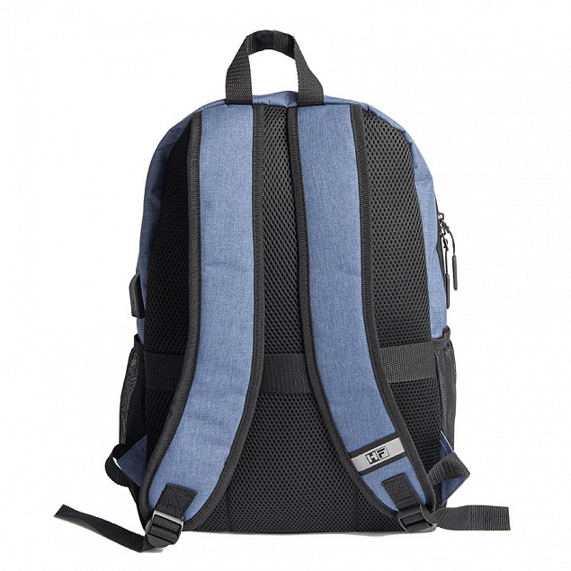 Рюкзак PULL, т.синий/чёрный, 45 x 28 x 11 см, 100% полиэстер 300D+600D с логотипом в Балашихе заказать по выгодной цене в кибермаркете AvroraStore