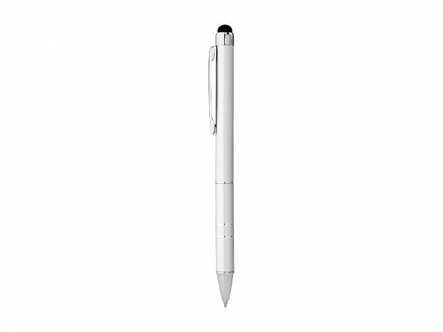 Ручка-стилус шариковая Charleston, серебристый, черные чернила с логотипом в Балашихе заказать по выгодной цене в кибермаркете AvroraStore