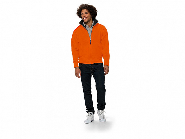 Куртка флисовая Nashville мужская, оранжевый/черный с логотипом в Балашихе заказать по выгодной цене в кибермаркете AvroraStore