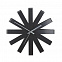 Часы настенные Ribbon, черныe с логотипом в Балашихе заказать по выгодной цене в кибермаркете AvroraStore