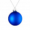 Елочный шар Finery Matt, 8 см, матовый синий с логотипом в Балашихе заказать по выгодной цене в кибермаркете AvroraStore