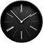Часы настенные Boston, черные с логотипом в Балашихе заказать по выгодной цене в кибермаркете AvroraStore