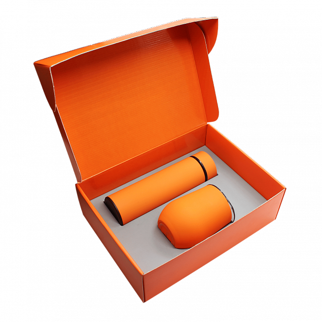 Набор Hot Box C (софт-тач) G, оранжевый с логотипом в Балашихе заказать по выгодной цене в кибермаркете AvroraStore