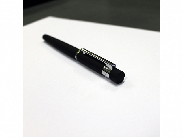 Ручка роллер Loop Black с логотипом в Балашихе заказать по выгодной цене в кибермаркете AvroraStore