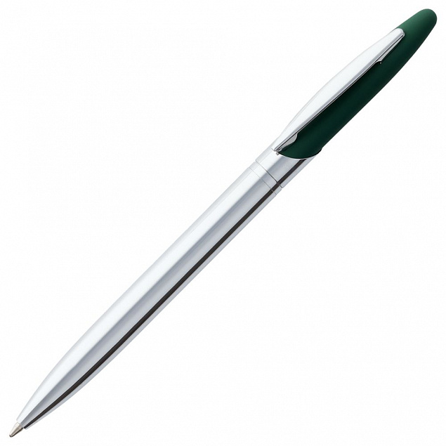Ручка шариковая Dagger Soft Touch, зеленая с логотипом в Балашихе заказать по выгодной цене в кибермаркете AvroraStore