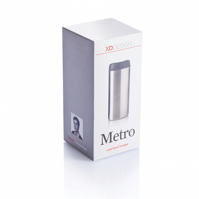 Термокружка Metro, 300 мл, черный с логотипом в Балашихе заказать по выгодной цене в кибермаркете AvroraStore