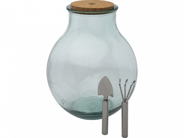 Tier Террариум из переработанного стекла с садовым набором , прозрачный с логотипом в Балашихе заказать по выгодной цене в кибермаркете AvroraStore