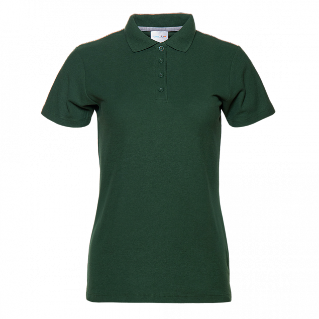 Рубашка поло StanWomen Тёмно-зелёный с логотипом в Балашихе заказать по выгодной цене в кибермаркете AvroraStore