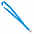 Ланъярд NECK, синий, полиэстер, 2х50 см с логотипом в Балашихе заказать по выгодной цене в кибермаркете AvroraStore