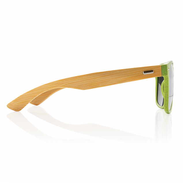 Солнцезащитные очки Wheat straw с бамбуковыми дужками с логотипом в Балашихе заказать по выгодной цене в кибермаркете AvroraStore