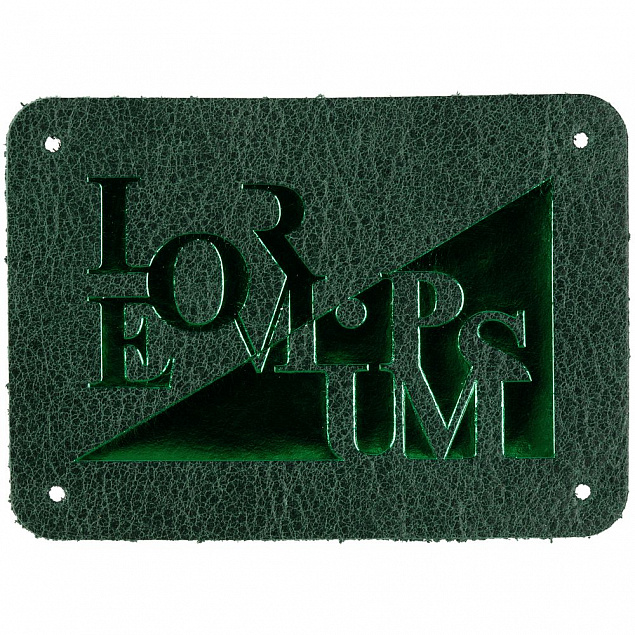Лейбл кожаный Beta, XL, зеленый с логотипом в Балашихе заказать по выгодной цене в кибермаркете AvroraStore