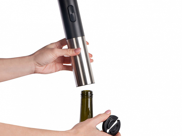 Электрический штопор для винных бутылок «Rioja» с логотипом в Балашихе заказать по выгодной цене в кибермаркете AvroraStore