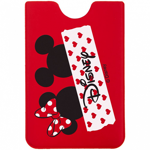 Чехол для карточки Minnie and Mickey, красный с логотипом в Балашихе заказать по выгодной цене в кибермаркете AvroraStore