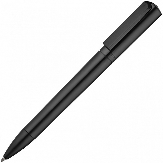 Ручка шариковая Split Neon, черная с логотипом в Балашихе заказать по выгодной цене в кибермаркете AvroraStore