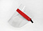 Защитный экран для лица красный с логотипом в Балашихе заказать по выгодной цене в кибермаркете AvroraStore