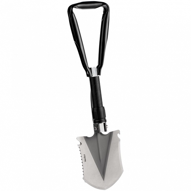 Складная лопата Nextool, черная с логотипом в Балашихе заказать по выгодной цене в кибермаркете AvroraStore