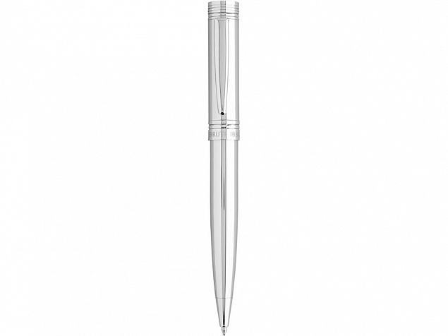 Ручка шариковая «Zoom Silver» с логотипом в Балашихе заказать по выгодной цене в кибермаркете AvroraStore